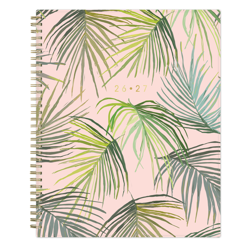 Planning Calendar AM-AJ Palm Leaves PP 8.5x11 AY26–27