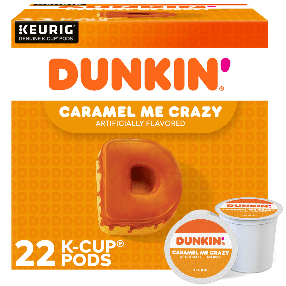 Dunkin' Donuts Coffee K-Cup® Pods, Caramel Me Crazy,
