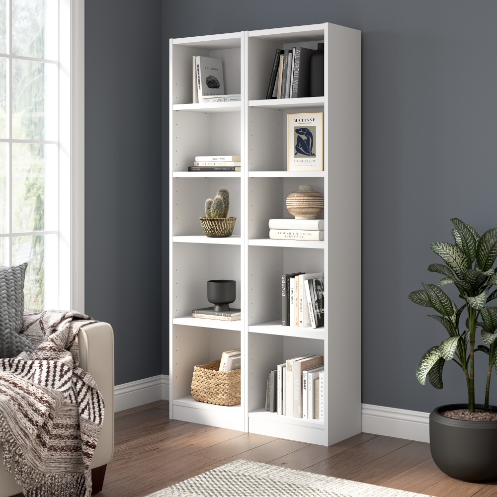 Bush Furniture Universal 71"H Tall 5 Shelf Bookcase