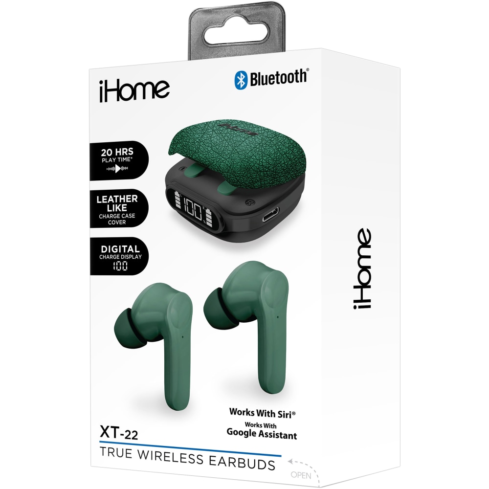 Bytech iHome XT-22 True Wireless Bluetooth In-Ear Earbuds,