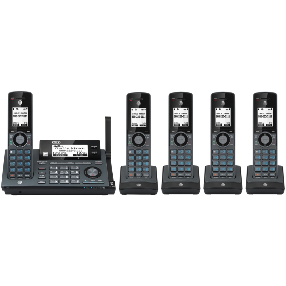 AT&T DECT 6.0 Connect-to-Cell 5-Handset Phone System,
