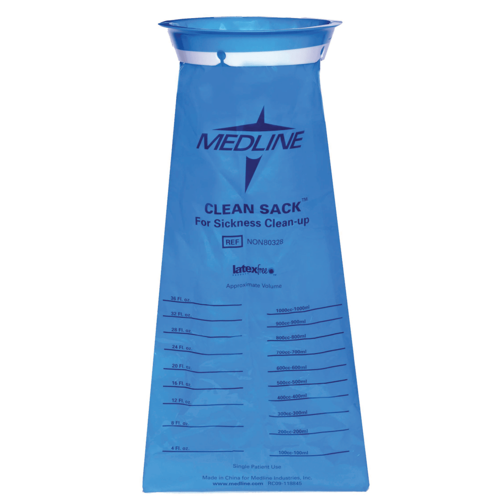 Medline Emesis Bags, Clean Sack, 2 1/8" x