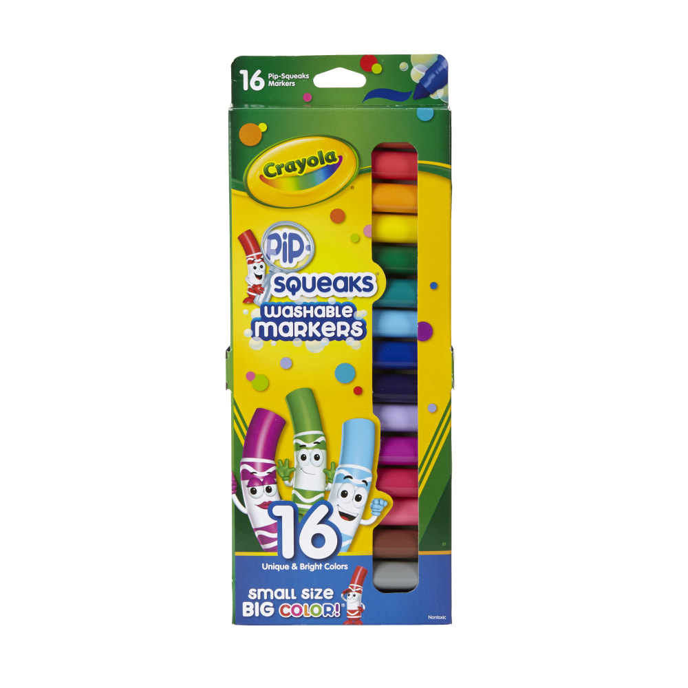 Crayola® Pip-Squeaks Washable Markers, Assorted Colors, Pack Of