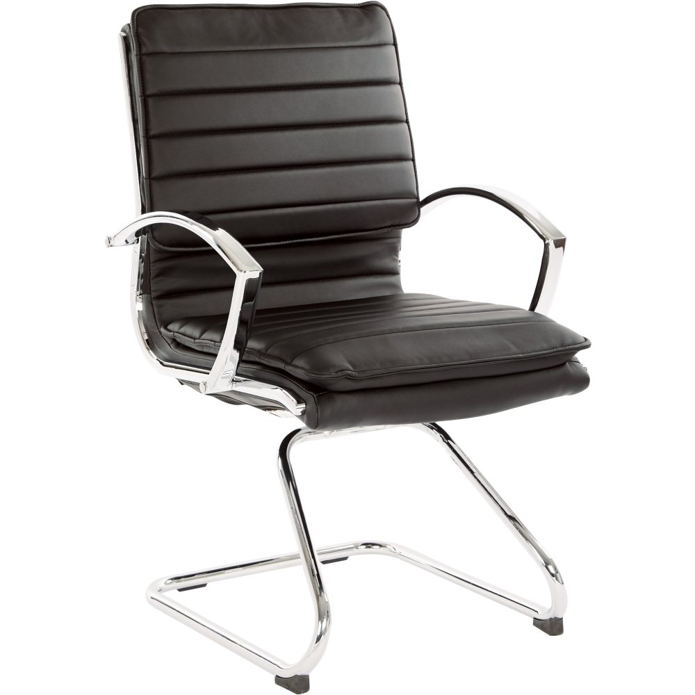 Office Star™ SPX23595C Faux Leather Mid-Back Guest Chair,