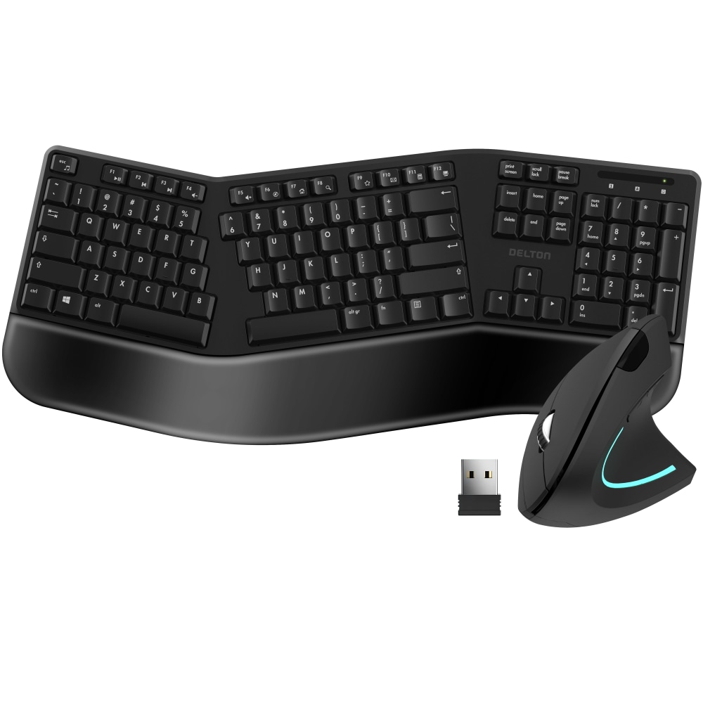 Delton KB200 And S12 Ergonomic Computer Keyboard And