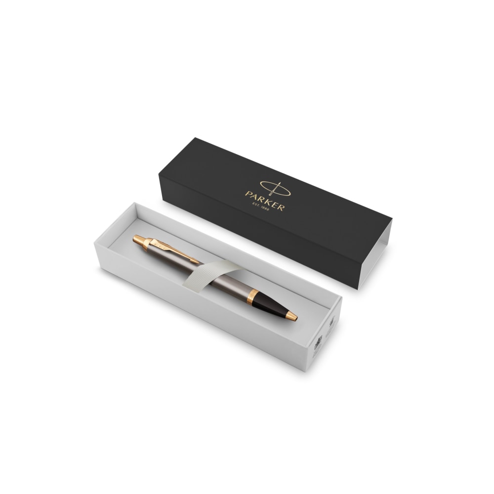PARKER IM Ballpoint Pen, Grey Lacquer with Gold
