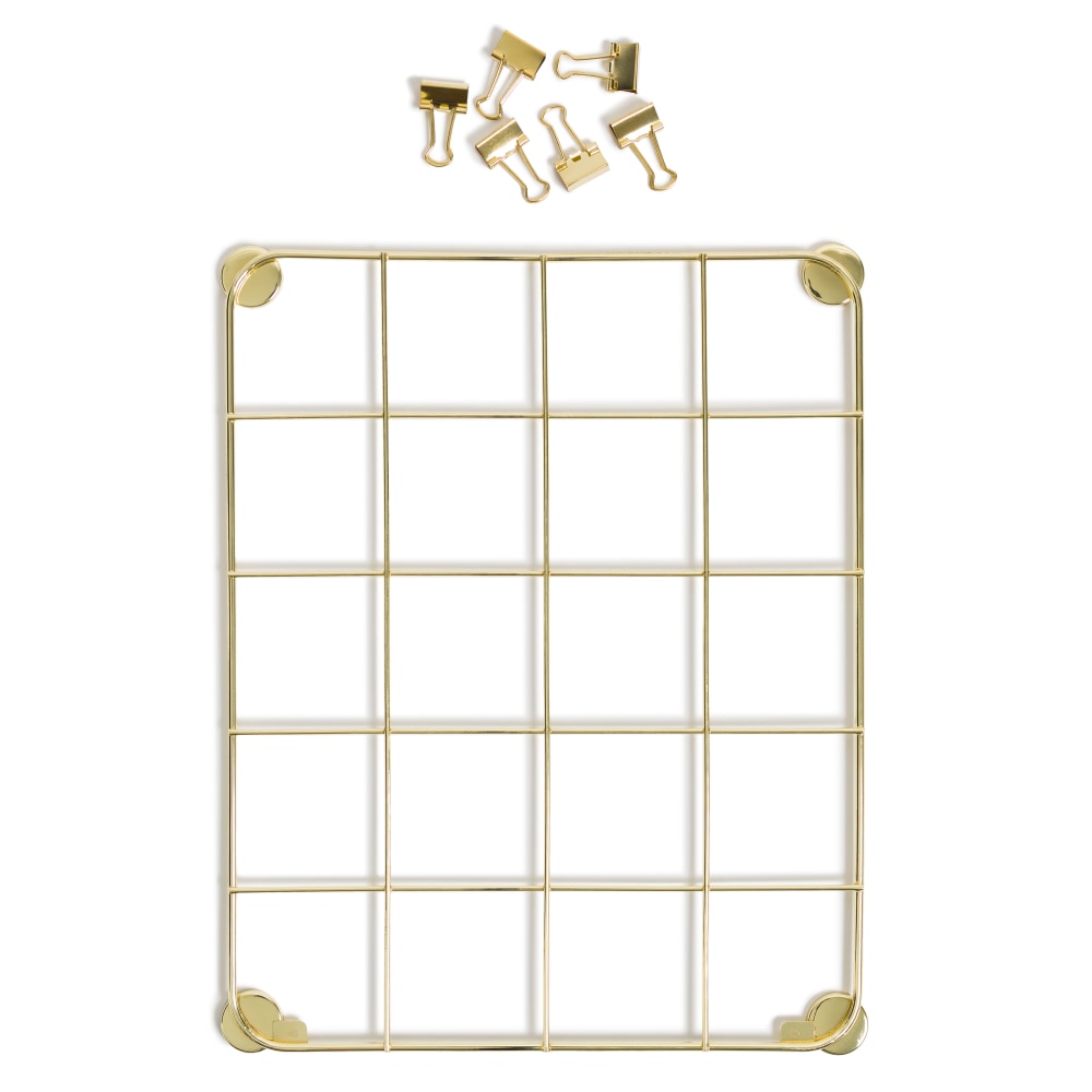U Brands® Magnetic Photo Grid With Hooks, 9"