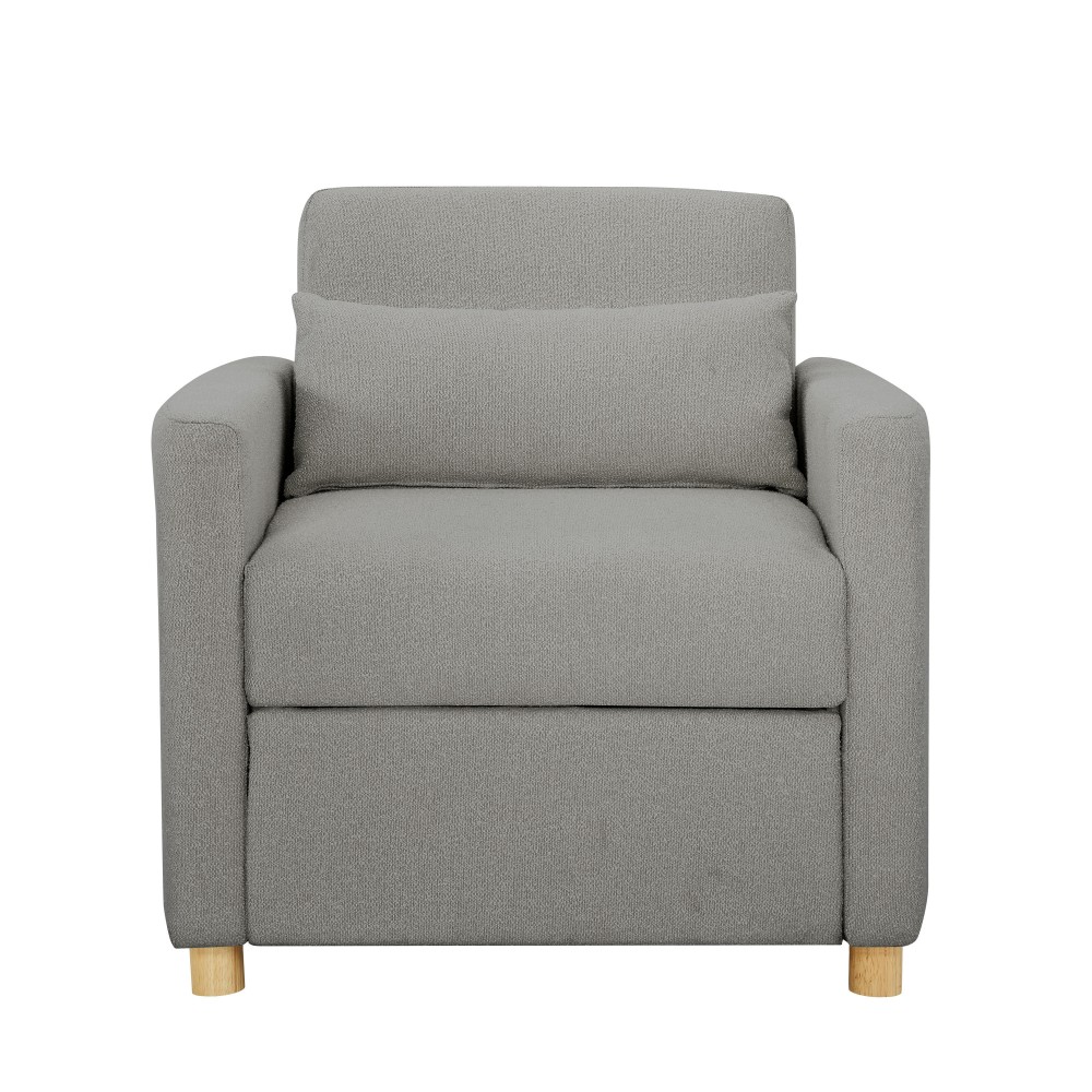 Lifestyle Solutions Serta Isla Convertible Chair, Gray