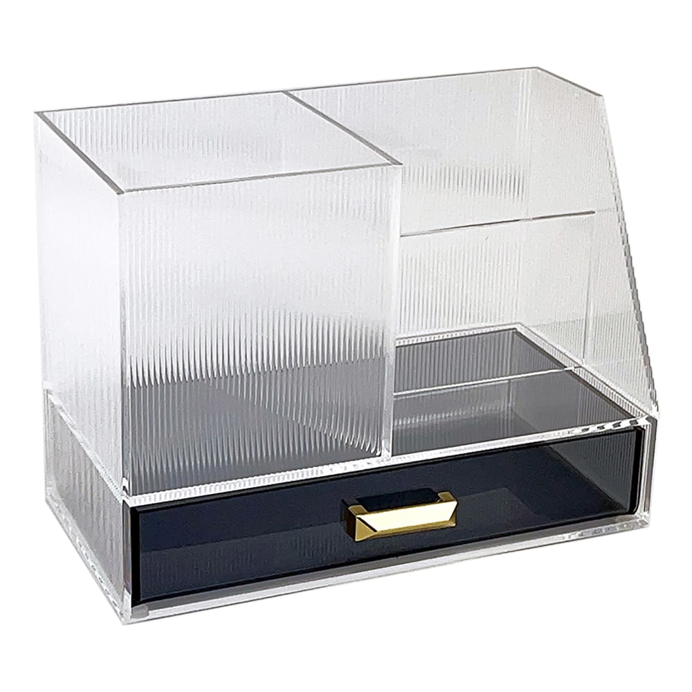 Realspace® Lucenti Acrylic Desktop Organizer, 5-1/4"H x
