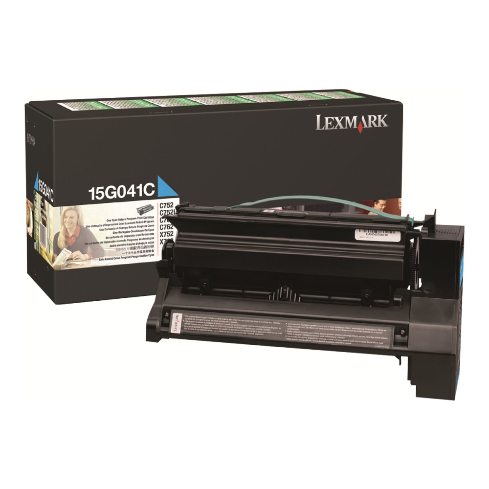 Lexmark™ 15G041C Cyan Return Program Toner Cartridge
