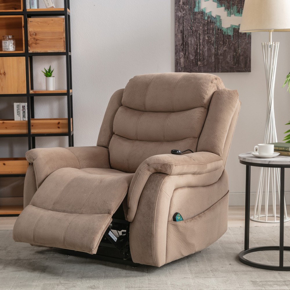 Bestier Oversized Microfiber Power Lift Recliner Accent Chair