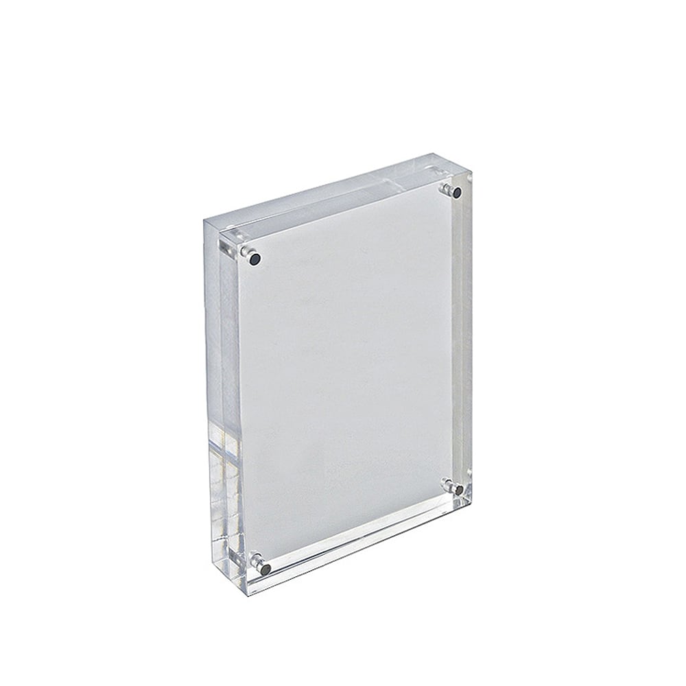 Azar Displays Acrylic Vertical/Horizontal Block Frame, 5" x