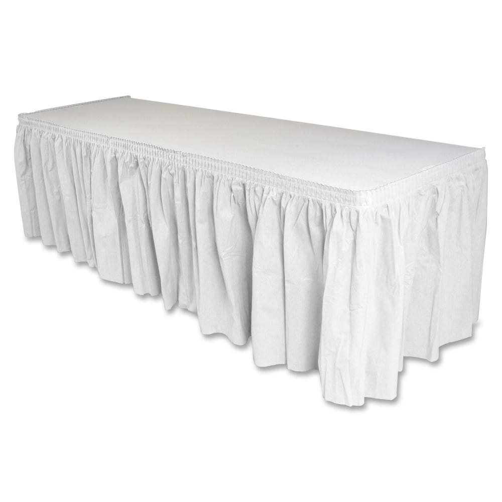 Genuine Joe Nonwoven Table Skirts - 14 ft