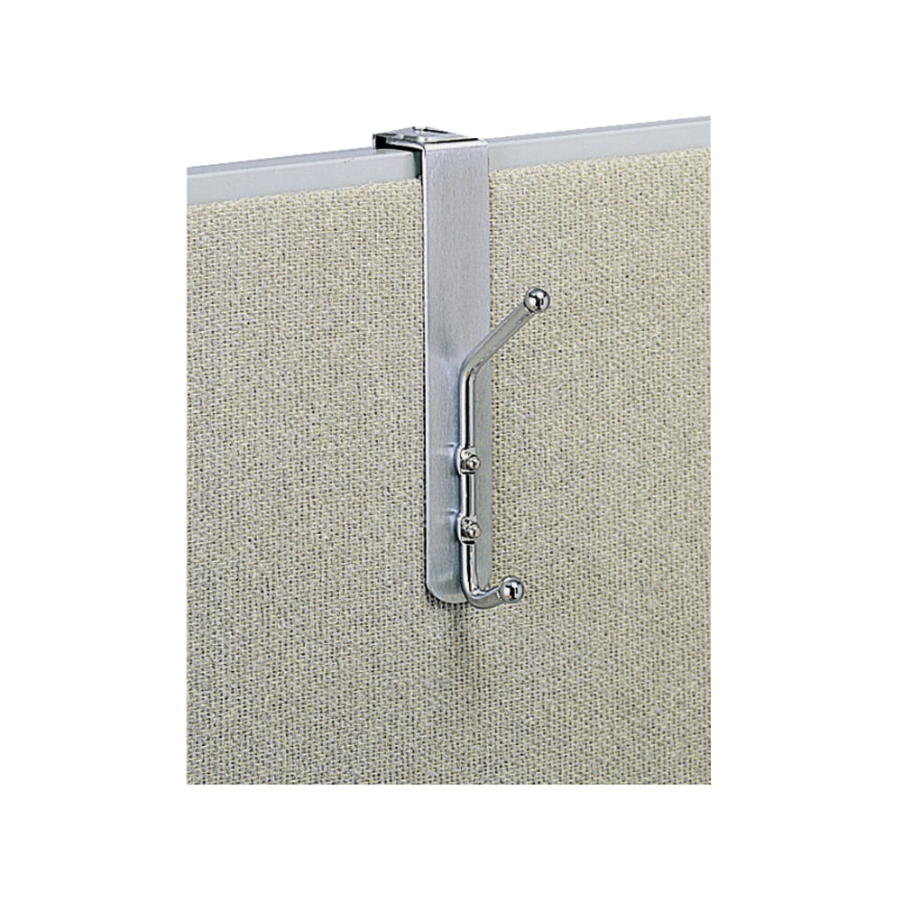 Safco® Over-The-Panel Double-Garment Coat Hook, 8-1/2"H x