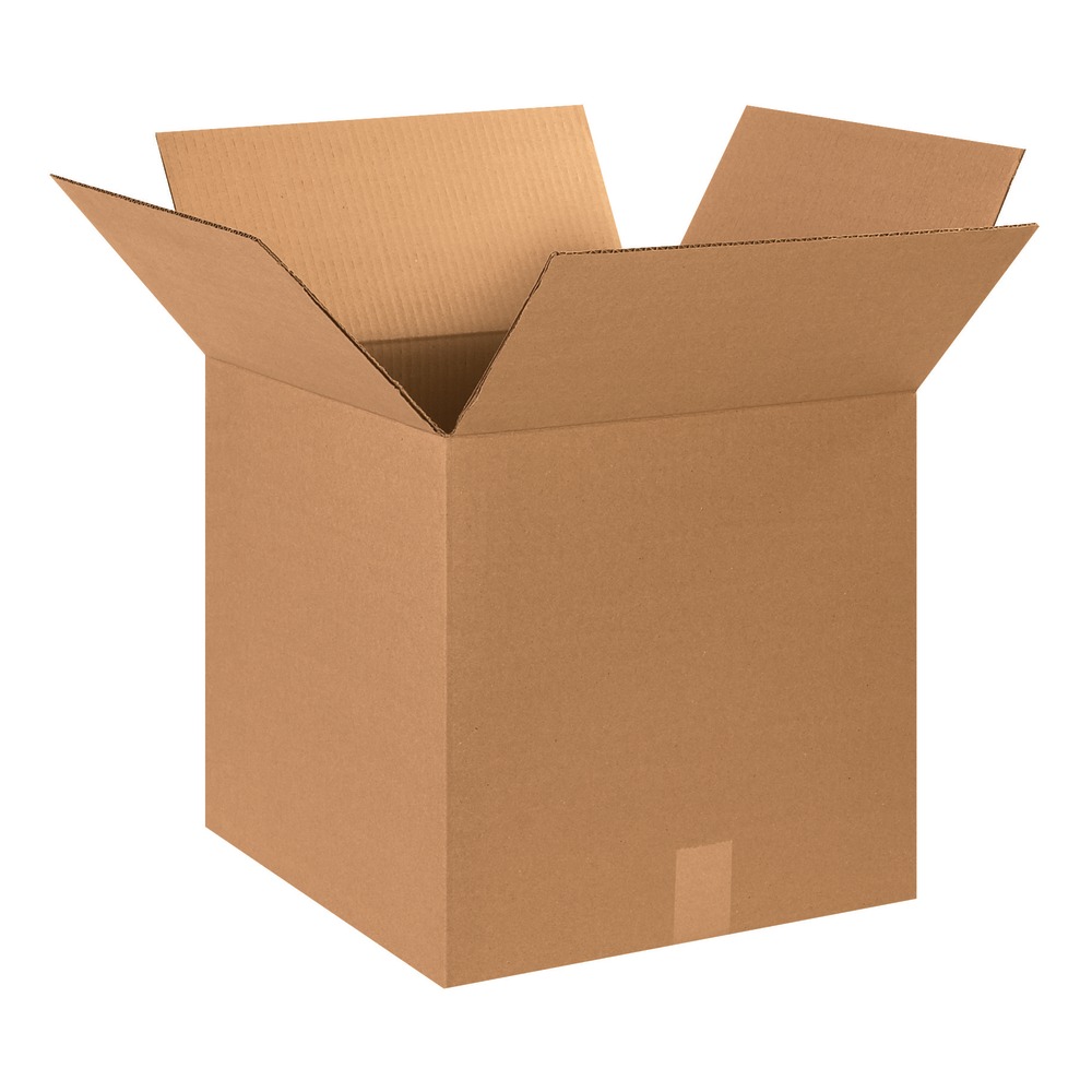 Partners Brand Corrugated Cube Boxes, 15" x 15"