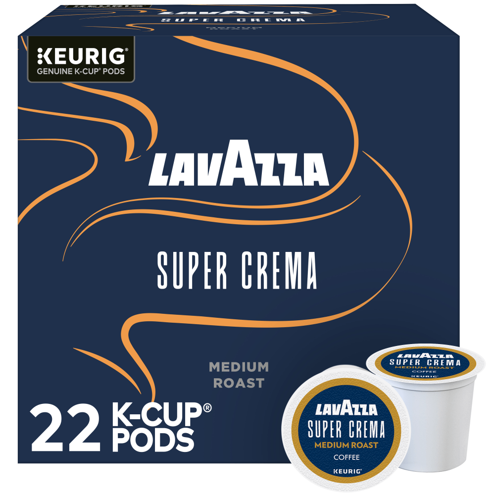 Lavazza Super Crema, Single Serve Keurig K-Cup Pods,