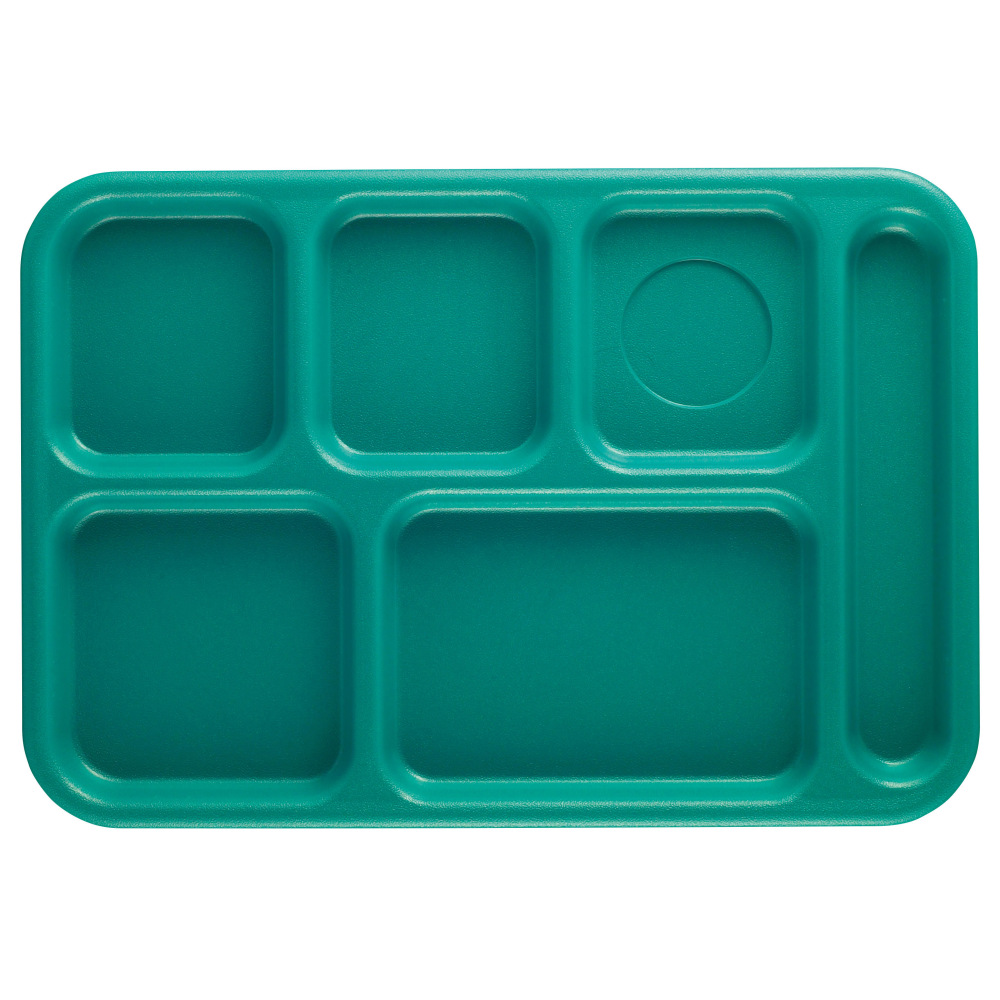 Cambro Co-Polymer® Compartment Trays, Teal, Pack Of 24