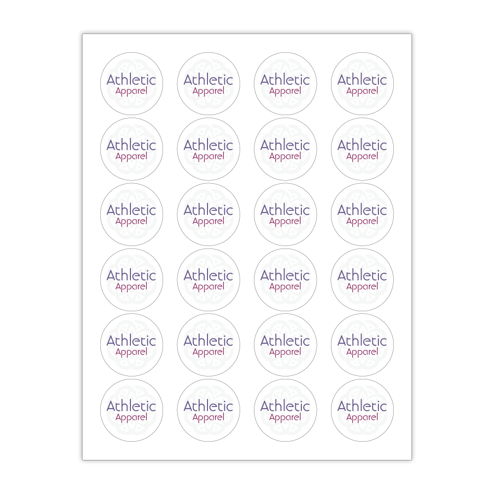 Custom Printed 3-Color Laser Sheet Labels And Stickers,