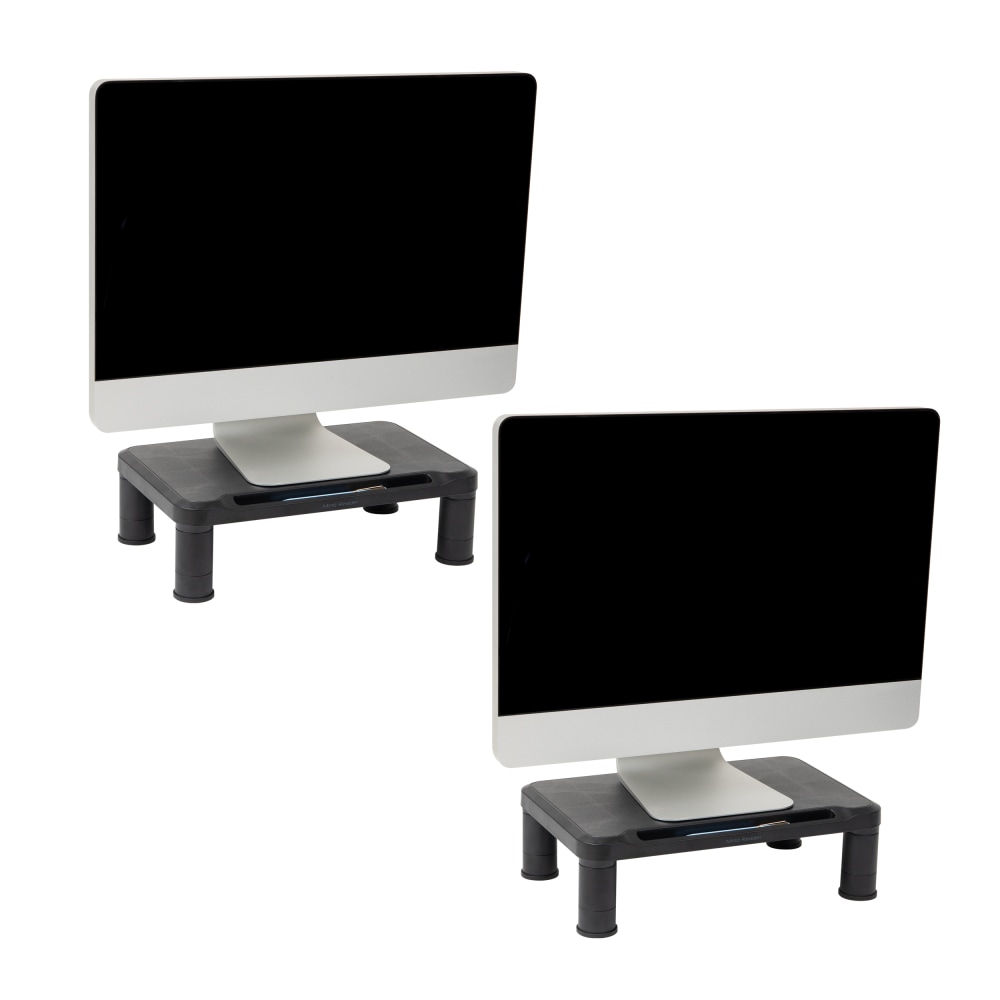 Mind Reader Plastic Monitor Stand Height Adjustable Laptop