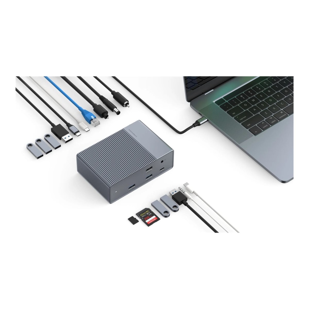 HyperDrive GEN2 14-In-1 Thunderbolt 3 Docking Station, 1-7/10”H
