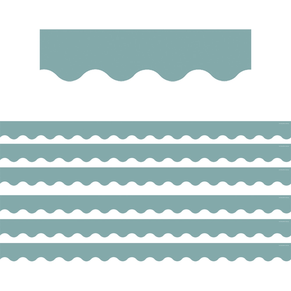 Teacher Created Resources Scalloped Border Trim, Calming Blue,