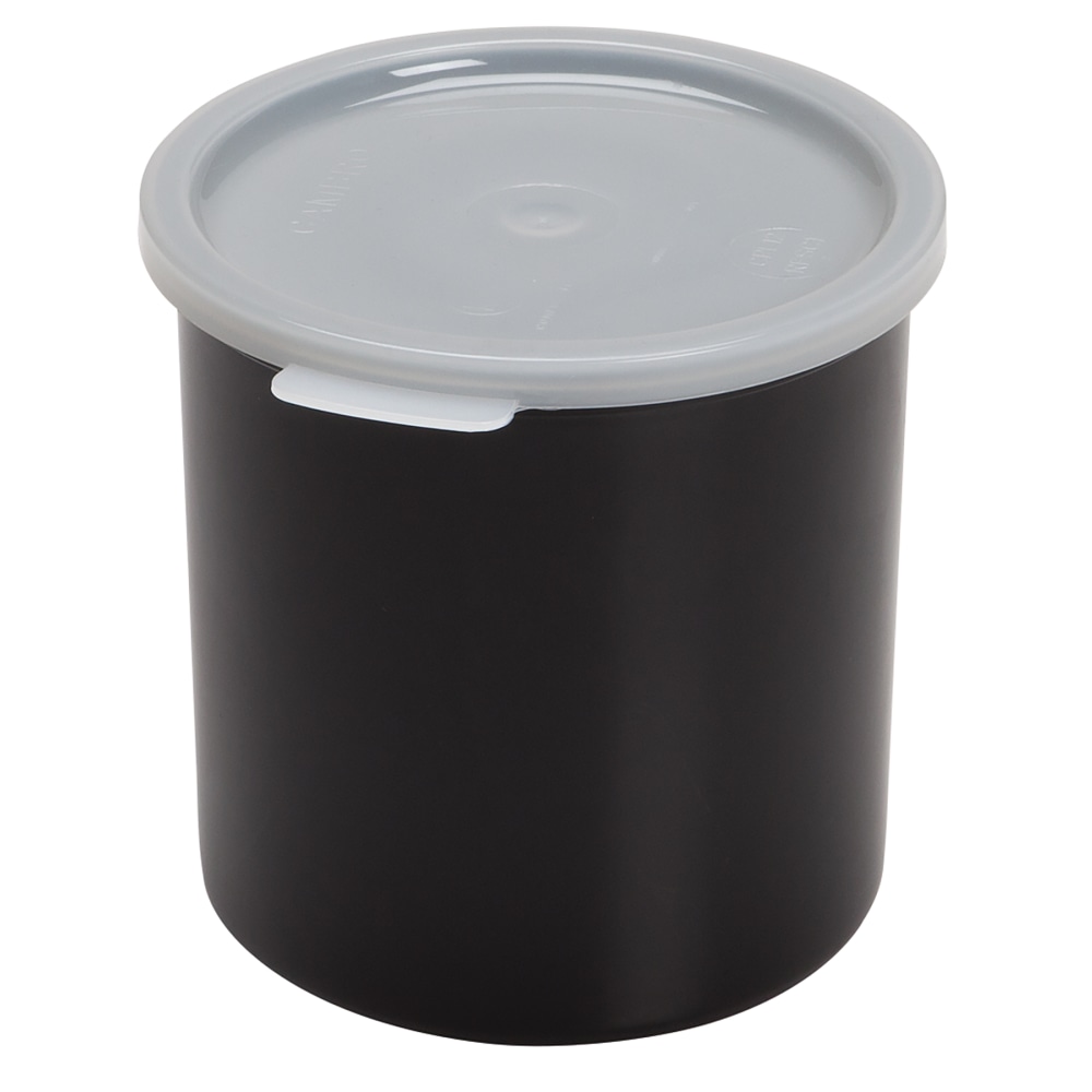 Cambro Deli Crocks, 1.2 Qt, Black, Pack Of
