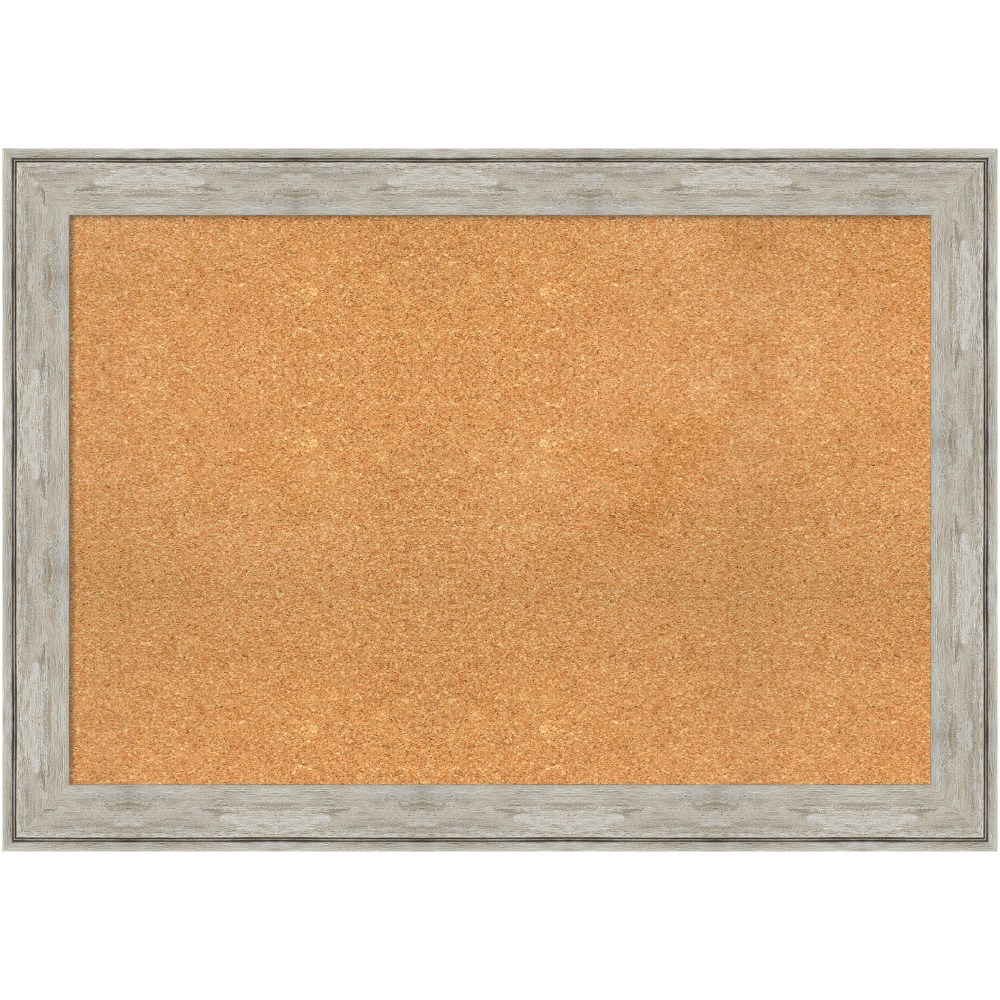 Amanti Art Rectangular Non-Magnetic Cork Bulletin Board, Natural,