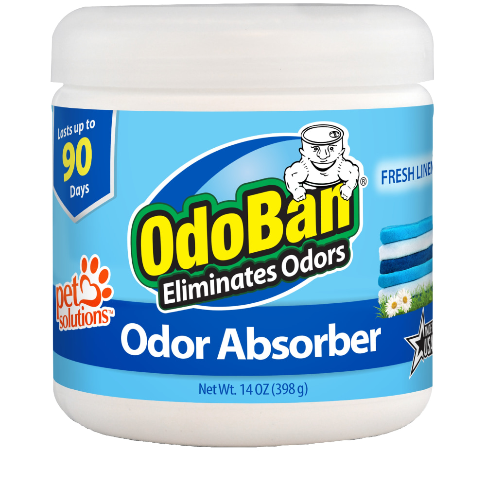 OdoBan Solid Odor Absorber Air Freshener, Fresh Linen