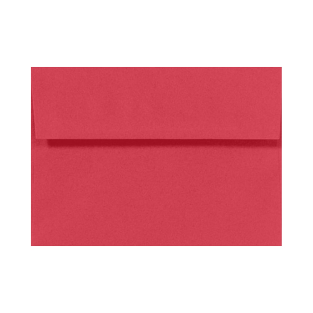 LUX Invitation Envelopes, A7, Gummed Seal, Holiday Red,