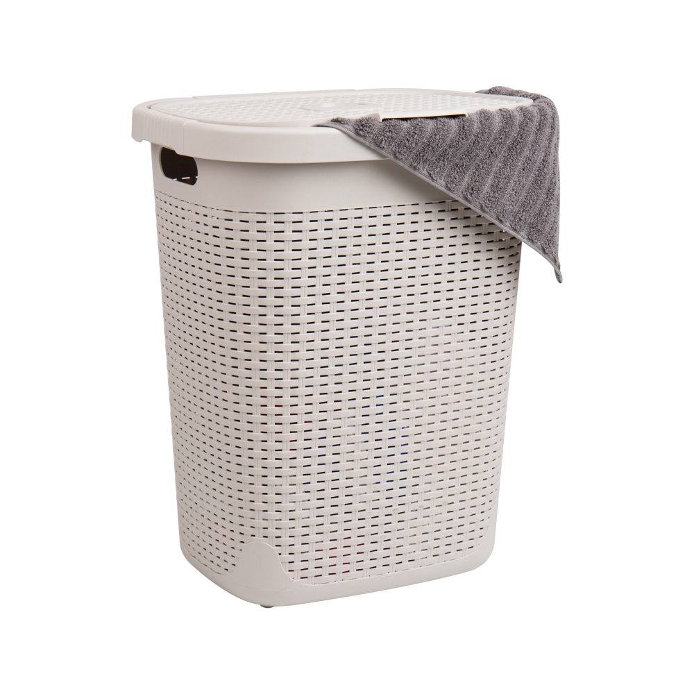 Mind Reader 50L Slim Laundry Hamper Clothes Basket