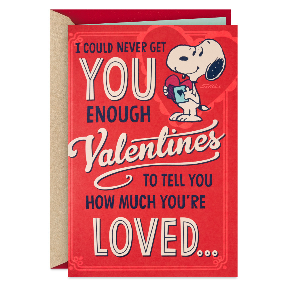 Hallmark Peanuts Funny Valentine's Day Card With Mini