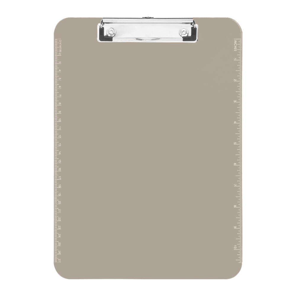 Sparco Plastic Clipboard With Flat Clip, 8 1/2"