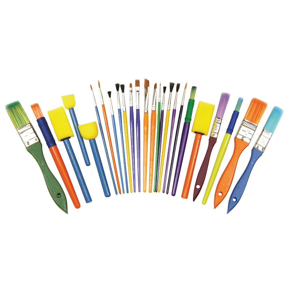 Creativity Street Painting Supplies Starter Brush Set, Assorted