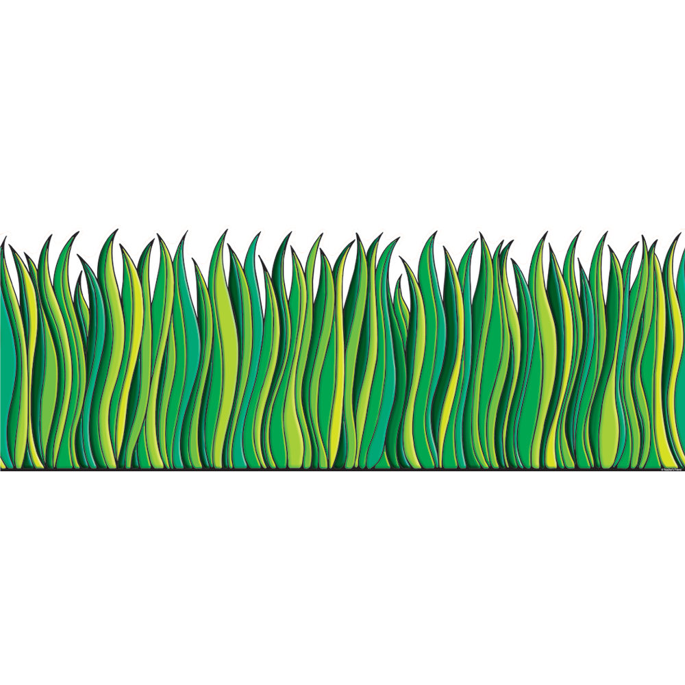Scholastic Bulletin Board Accents, Grass, 9" x 24"