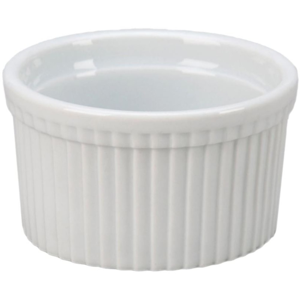Hoffman Vertex Ramekins, 3 Oz, White, Pack Of