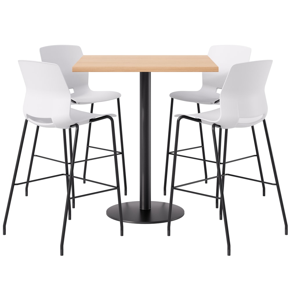 KFI Studios Proof Bistro Square Pedestal Table With