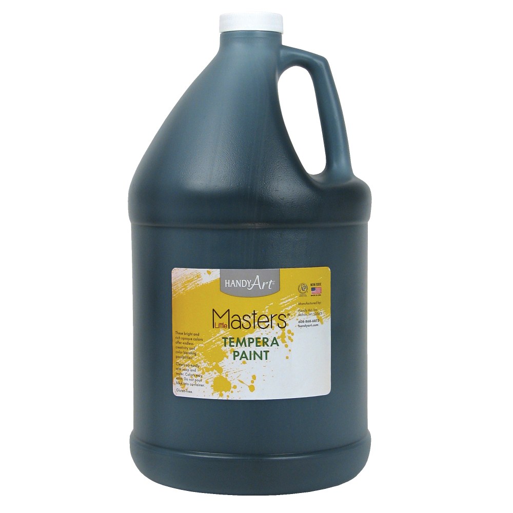 Little Masters™ Tempera Paint, 128 Oz, Black, Pack