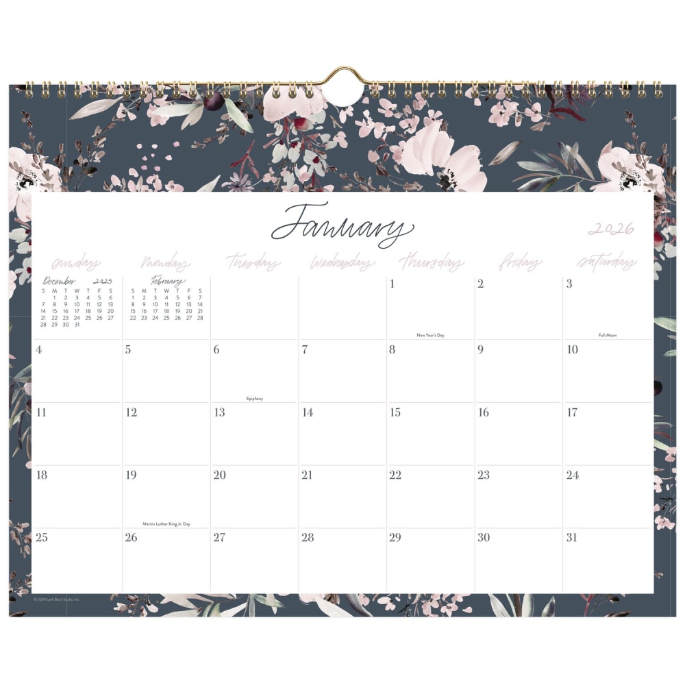 Leah Bisch™ for Cambridge® 2026 Monthly Wall Calendar,