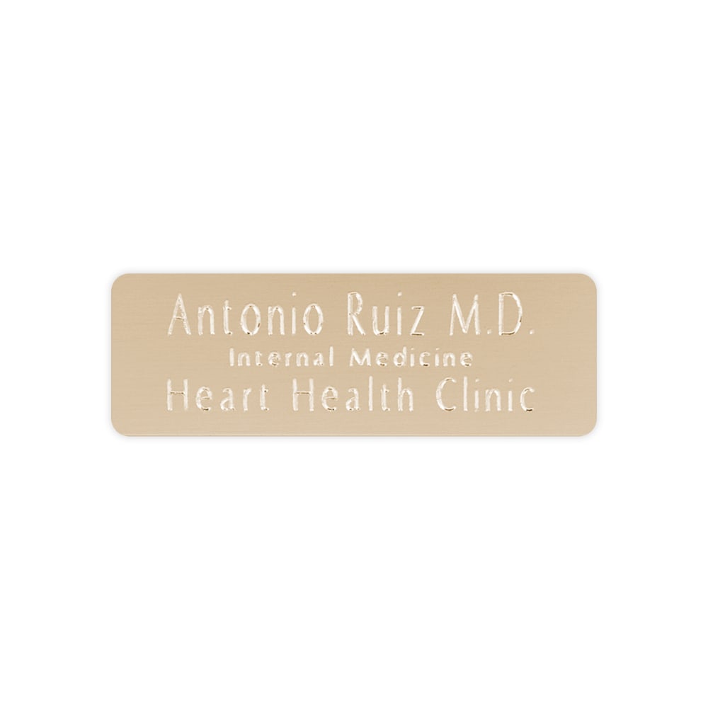 Custom Engraved Brass Trophy And Award ID Plates,