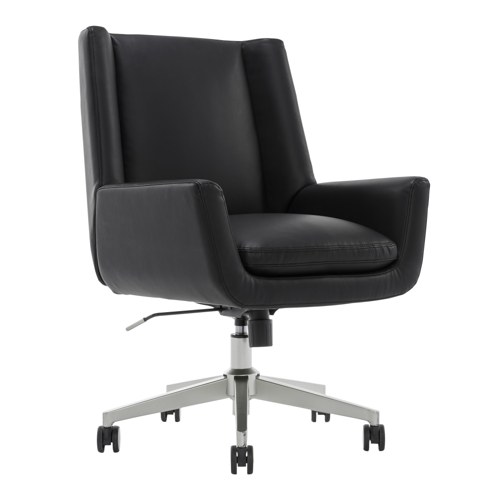 Serta® SitTrue™ Montair Faux Leather Mid-Back Manager Chair,