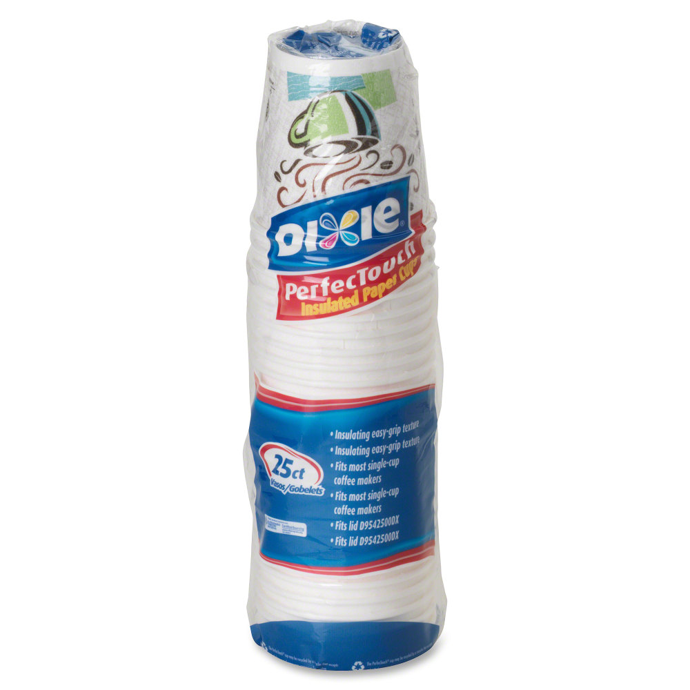 Dixie® PerfecTouch Insulated Hot Paper Cups, 10 Fl