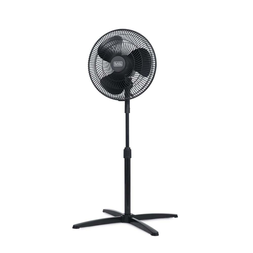 Black+Decker Pedestal Fan, 47-1/4”H x 27-1/2”W x 27-1/2”D,
