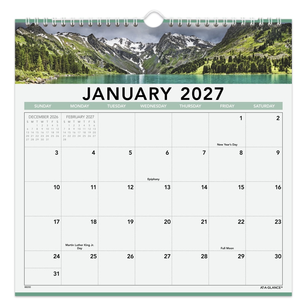 AT-A-GLANCE® 2027 Landscape Monthly Wall Calendar, Medium,