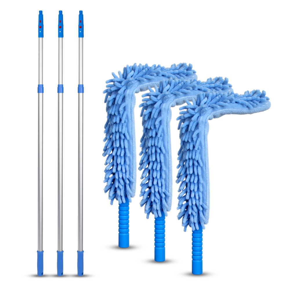 Gritt Commercial 22" Flexible Wand Dusters With Microfiber