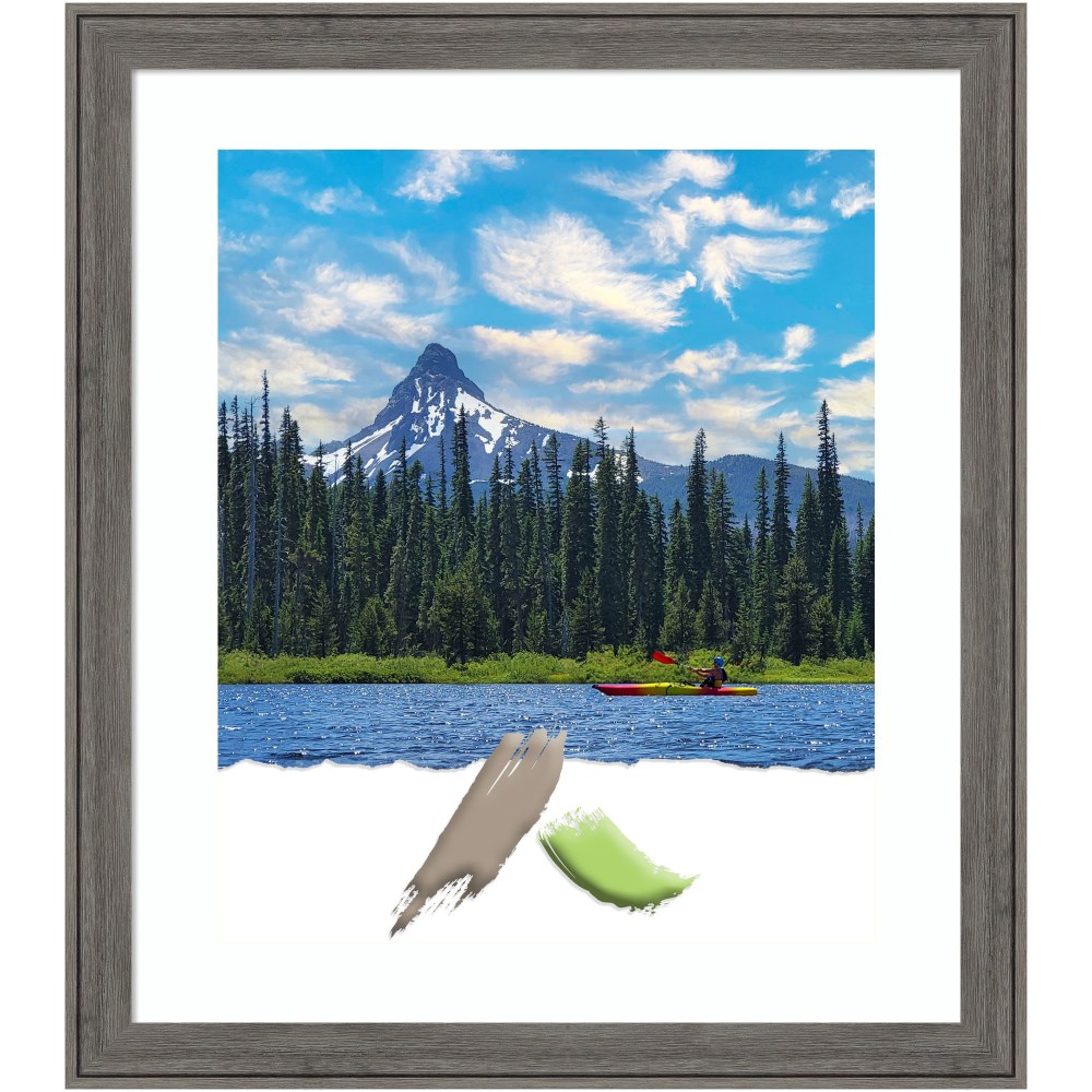 Amanti Art Rectangular Narrow Wood Picture Frame, 23”