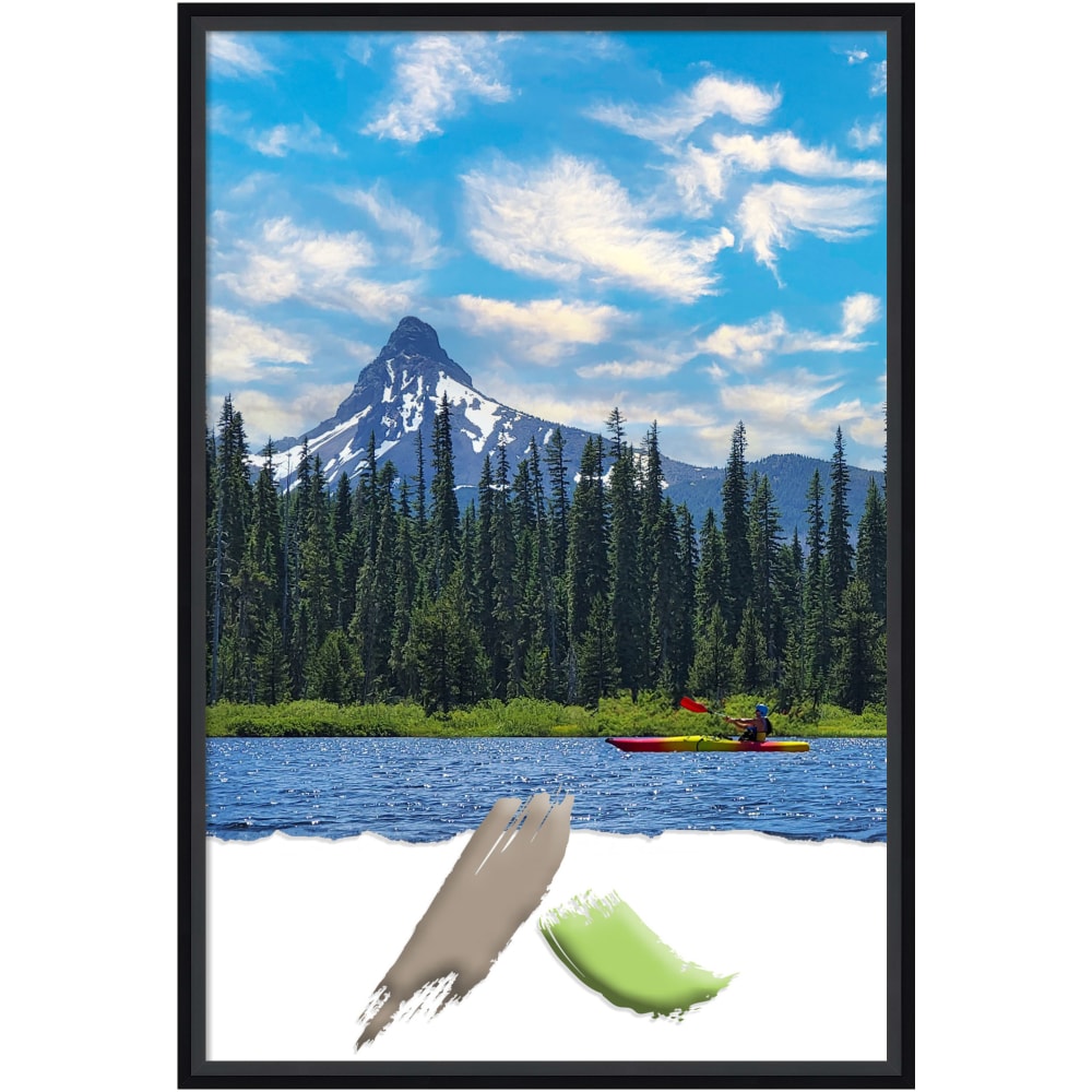 Amanti Art Lucie Black Wood Picture Frame, 21"