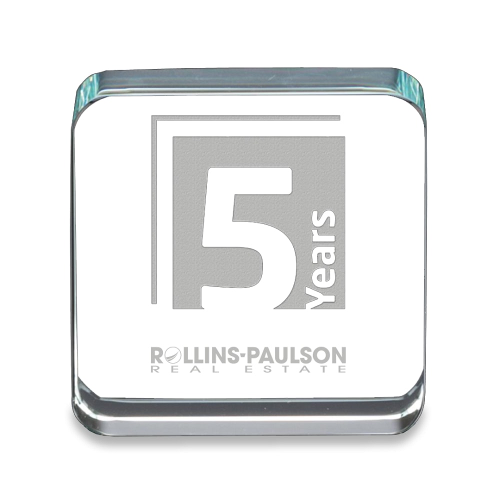 Custom Bramalea Award, 2-1/2" x 2-1/2", Clear