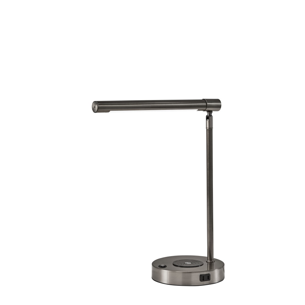 Adesso Dax LED Wireless Charging Desk Lamp, Brushed