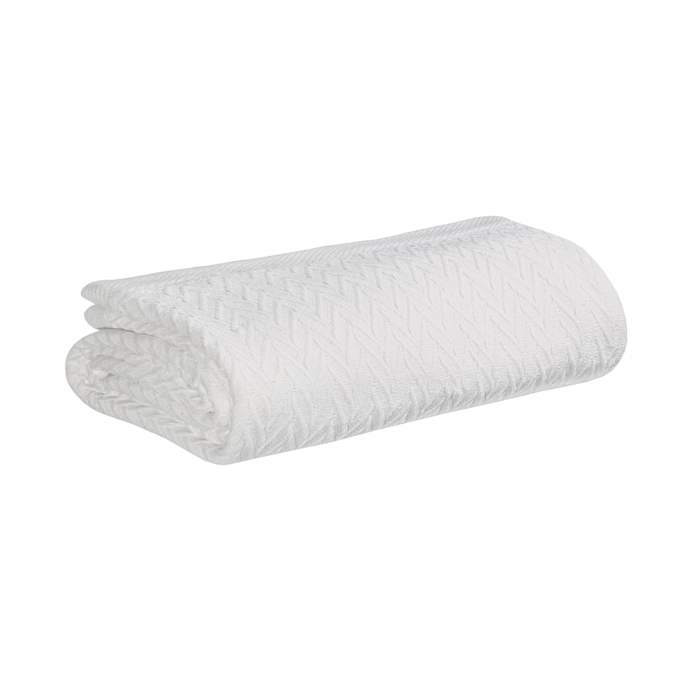 1888 Mills Magnificence Blankets, King Size, White, Pack