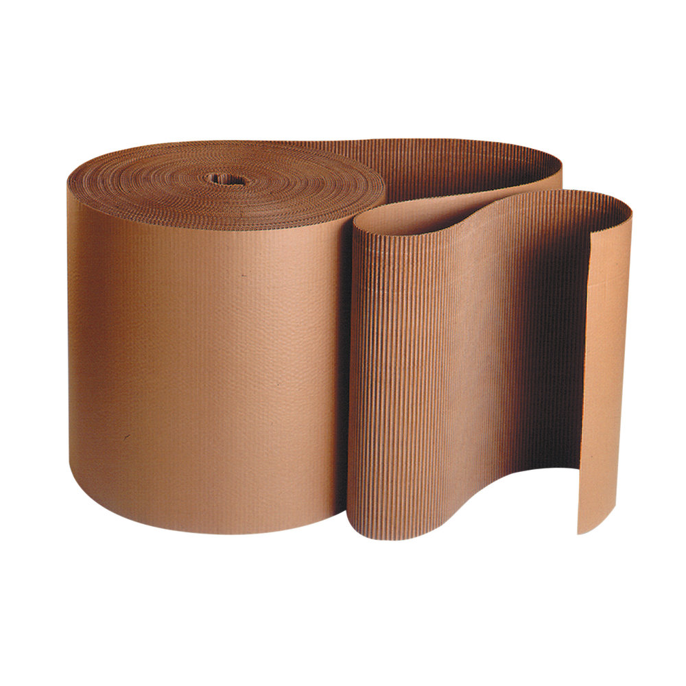 Partners Brand Singleface Corrugated Roll, 1/4", 6" x